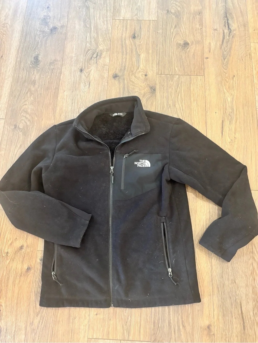 The North Face Jacket Small Men’s Coat Black  Full Zip Fleece